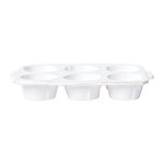 VIETRI Lastra 6 Cup Stoneware Muffin Pan with Lid