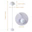 Lampe sur pied industrielle avec abat-jour industriel en métal pastel-247777291