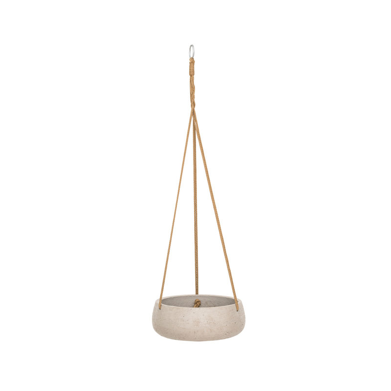 Eileen S (hanging) Grey Washed, 3.54" H x 9.45" W x 9.45" D, Gray Washed
