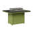 Plateau martelé noir avec base vert kiwi sélectionné