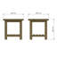 Almerton Side Lamp End Table – Solid Reclaimed Natural Pine
