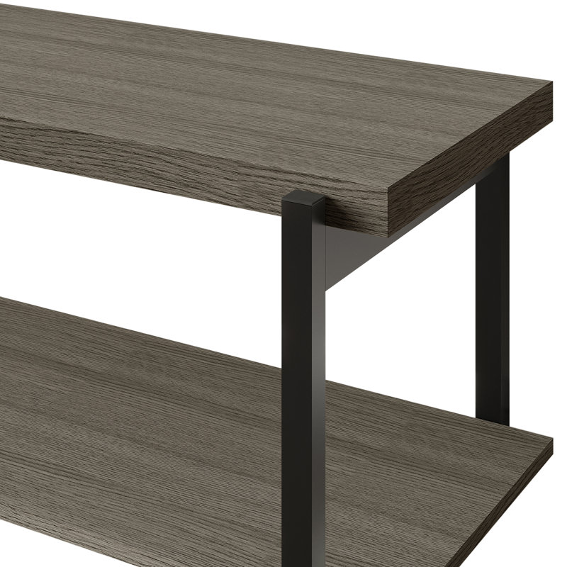 Console de meuble télé en métal, Gris
