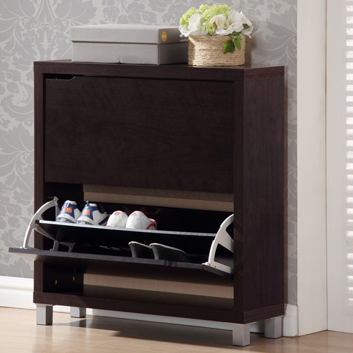 12 Pair Flip Down Shoe Storage