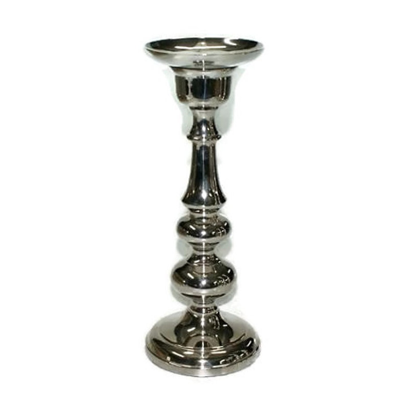 Bougeoir en métal plaqué Alexandria, H 15 po x l 5 po x P 5 po