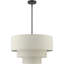 Lustre suspendu 4 lumières en nickel brossé-91957296-91957302-91957303