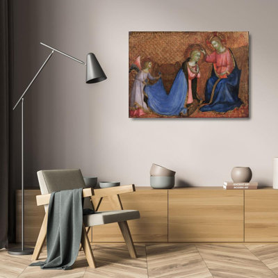 "Coronation of the Virgin" by  Fra Angelico - Gallery Wrap Canvas Wall Art