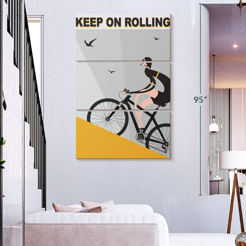 Senne Keep On Rolling, 74" H x 48" W