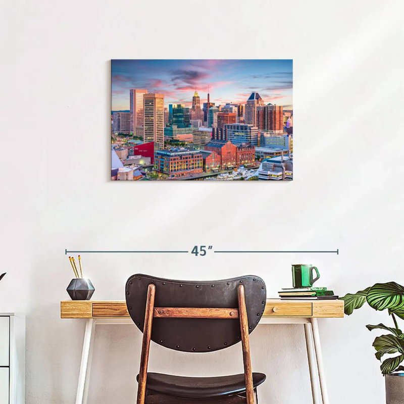 Sireci Baltimore Sunset, 20" H x 30" W