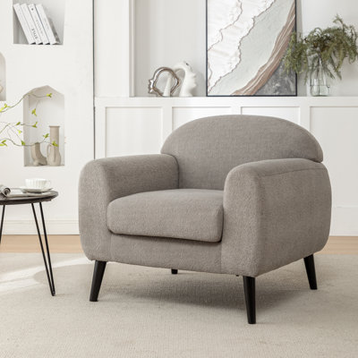 Bratchell Upholstered Accent Chair with Round Arm
