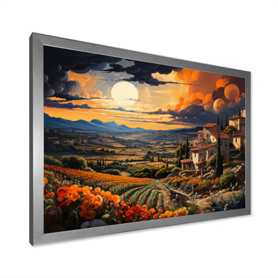 Impression sur toile, "French Vineyard Symphony II"