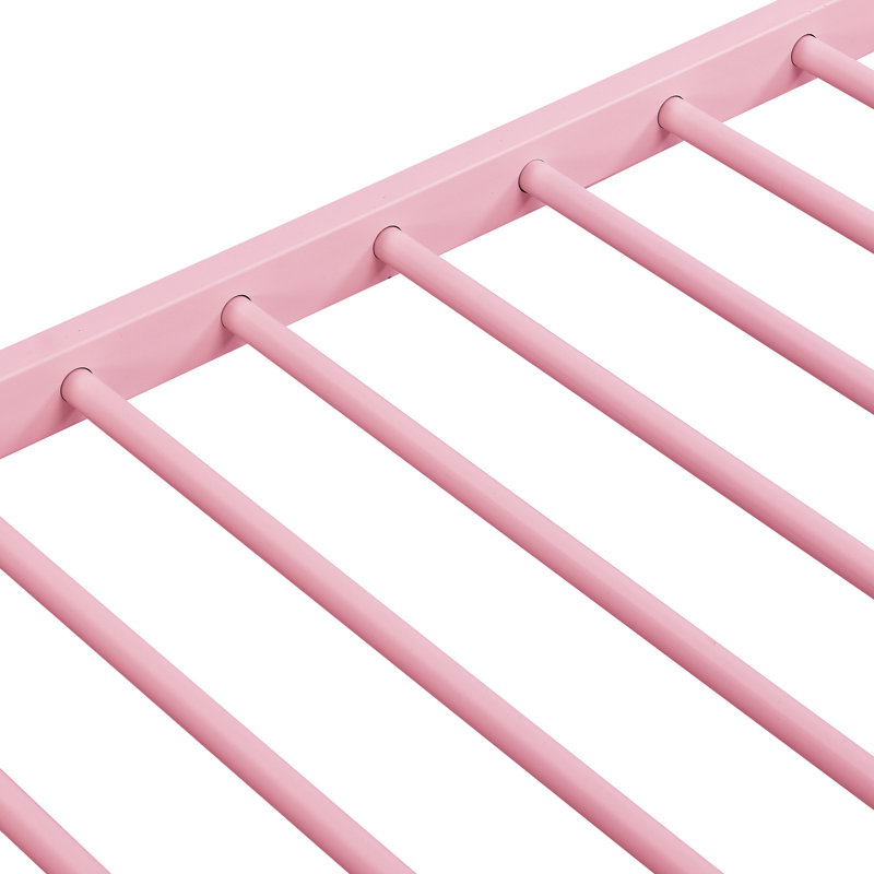 Lit superposé simple au-dessus de métal Pink