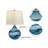 Akash 22" Coastal Modern Art with 3-Way Dimming Glass Table Lamps-1009568481