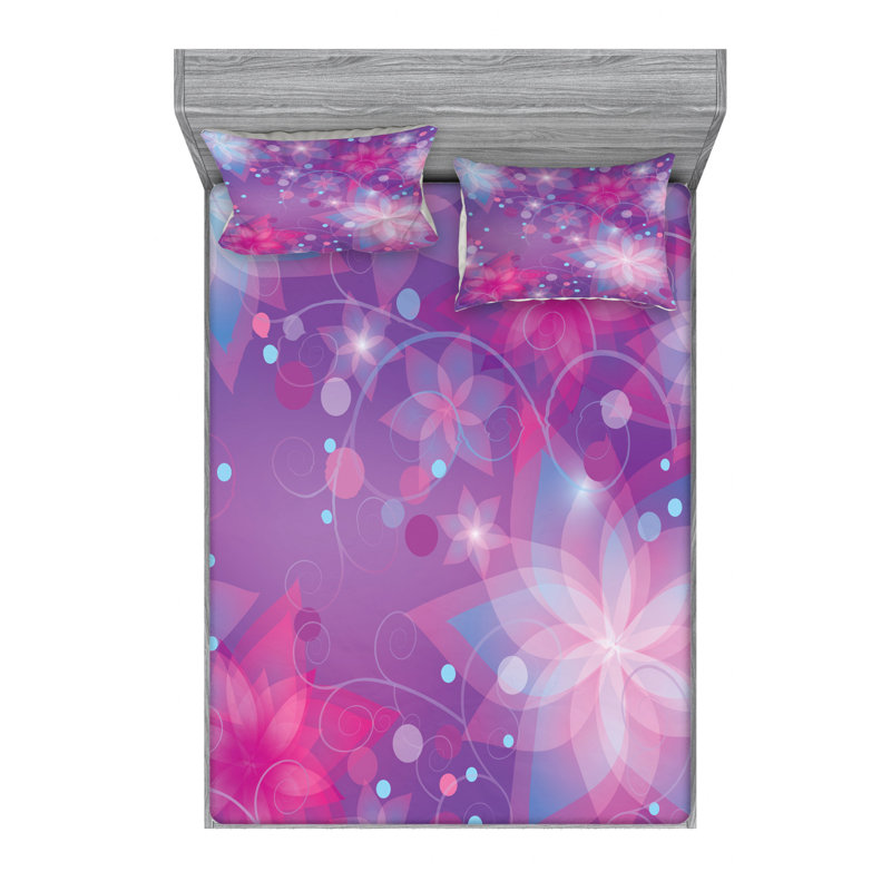 Microfiber Sheet Set, Queen Sheet Set with Fitted Sheet