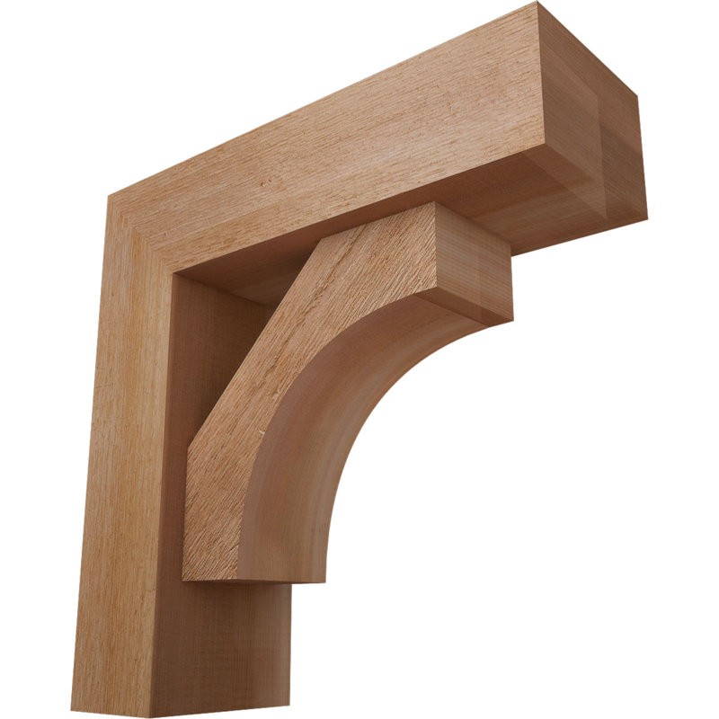 Support Westlake Block avec support décalé, 18 po x 18 po, Cèdre rouge occidental de l 6 po (scié brut)