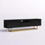 Lattice 74.8" 01 Black TV Stand-1033167466