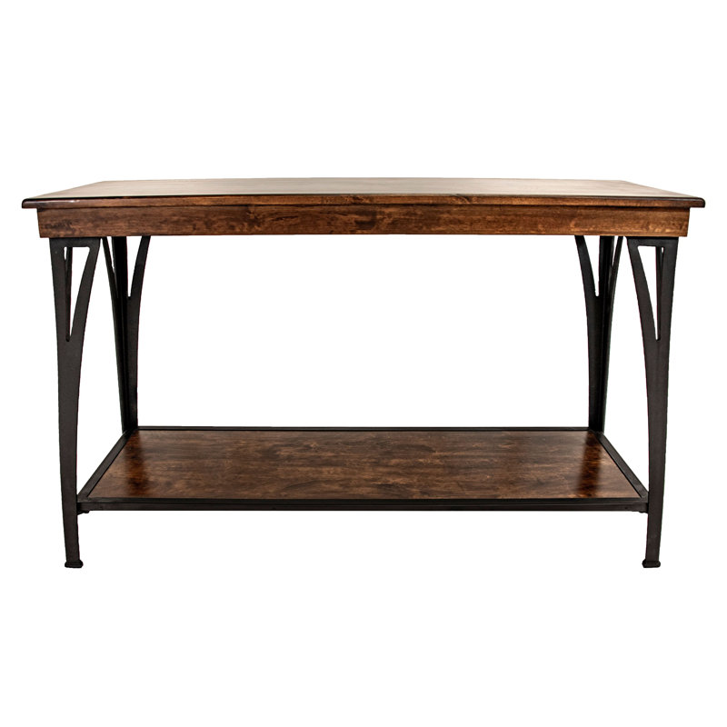 Kimio 50" Wide Sofa Back Table, Copper