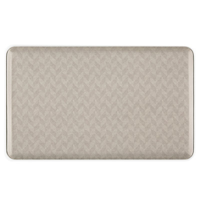 Tapis autoportant Cat Cora Harmony Chevron Comfort, brun clair, 17,5 po x 30 po