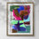 Brights Strokes III, reproduction encadrée