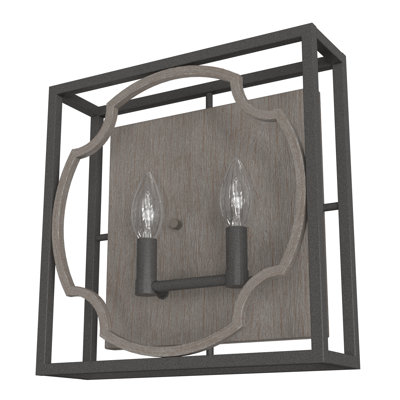 2 - Light Dimmable Flush Mounted Sconce