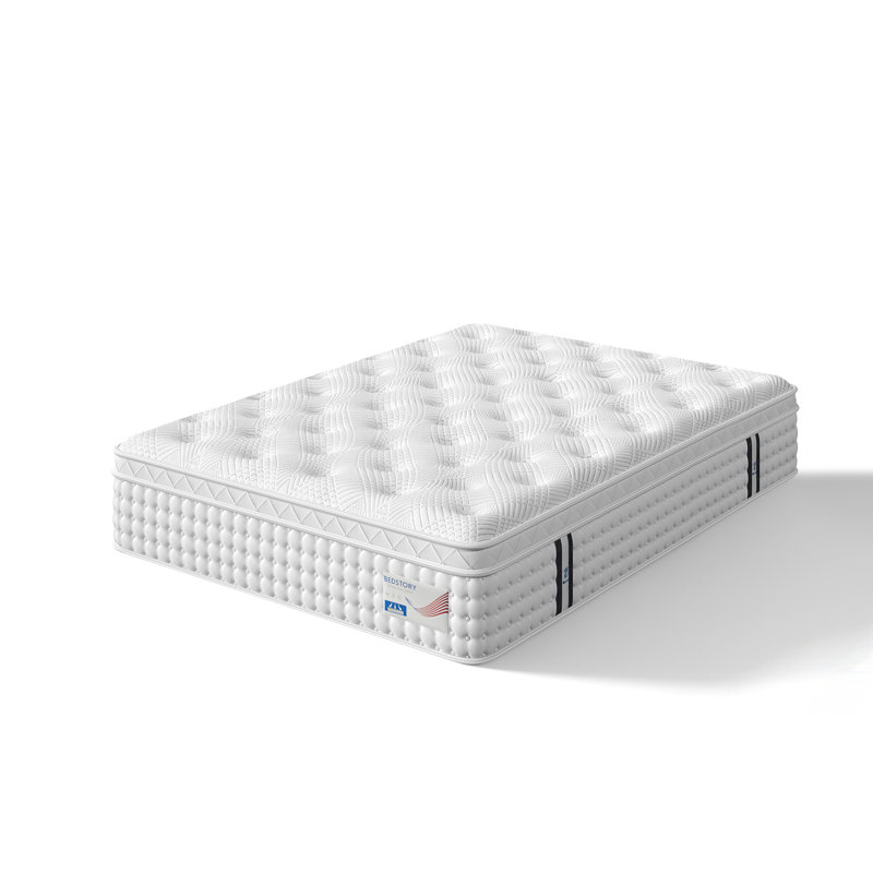 Matelas hybride en mousse à mémoire de forme et lit à ressorts ensachés, 12", Lit double