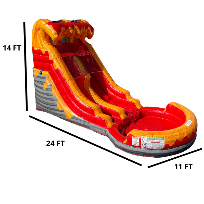14 Ft Volcano Water Slide
