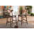 Goggin Dublin Black Faux Leather Upholstered Walnut Wood Finishing 24-Inches Counter Stool (Set Of 2)-1835068053
