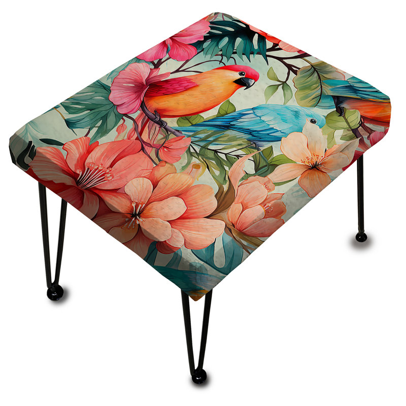 Tropic Dreams - Motif tropical - Repose-pieds rectangulaire tropical