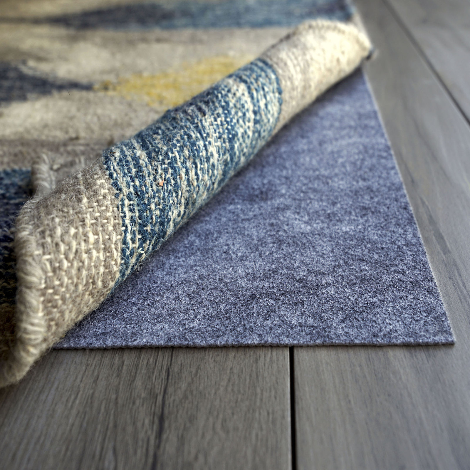 RugPro Ultra-Thin Felt and Rubber Rug Pad, Square 8'
