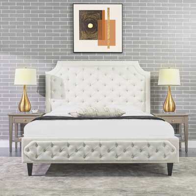Seroud Queen Tufted Upholstered Low Profile Platform Bed -  Red Barrel Studio®, AC07060BE0CA4D338F2E5BF32501E5AB