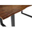 Milagros Solid Wood Top Metal Base Dining Table