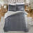 Swift Home Ultra-Plush 3-Piece Reversible Micro-Mink & Sherpa Comforter Set, Soft Warm Lightweight Bedding with Matching Pillow Shams, Queen, Pewter-192596857-192596860