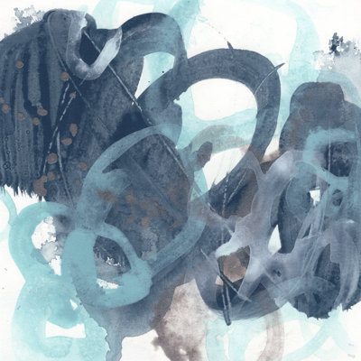 Blue Byte I by June Erica Vess - Wrapped Canvas Painting