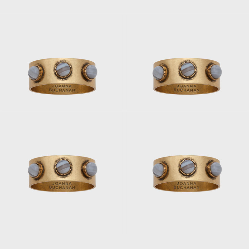 Cabochon Napkin Ring (Set of 4), Agate