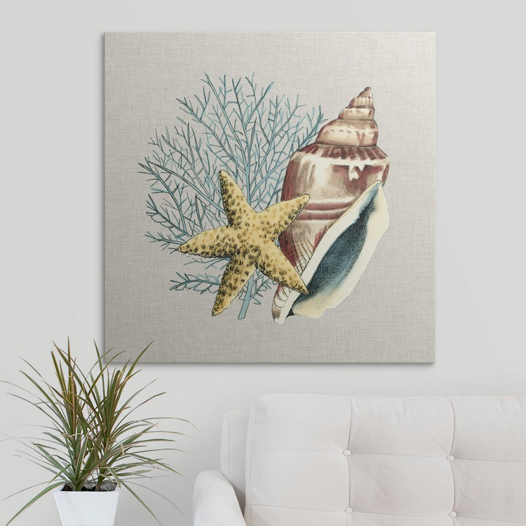 "par the mer shore iv" megan meagher, reproduction d’art, H 35 po x l 35 po x P 1,5 po, Toile