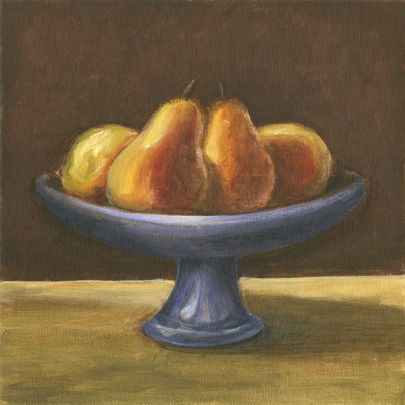 Rustic Fruit Bowl IV by Ethan Harper - Wrapped Canvas Painting, 30cm H x 30cm W x 3.8cm D	