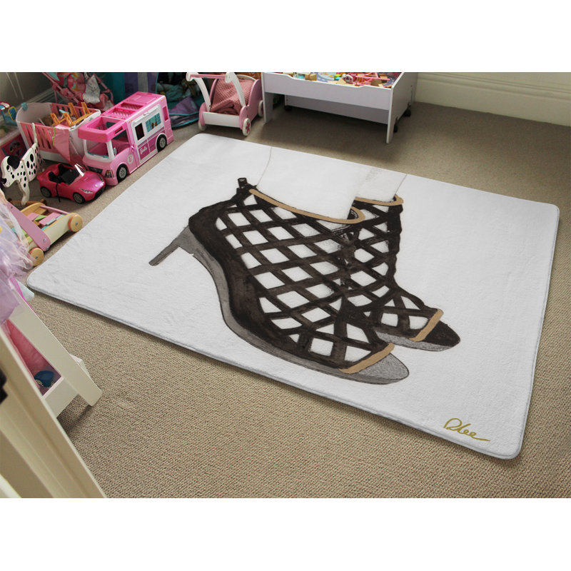 Ervine Shag Area Rug, Rectangle 140 x 200cm