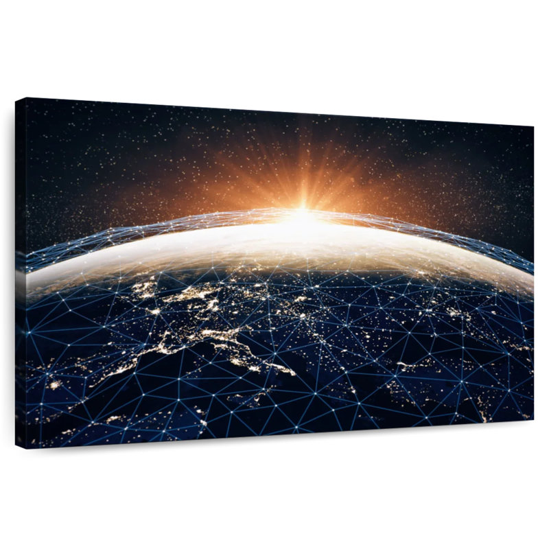 Keiri Digital World, 34" H x 51" W