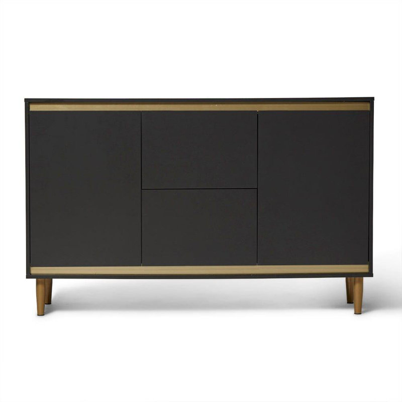 Bellandra ILIANA 135cm Sideboard, Charcoal Grey