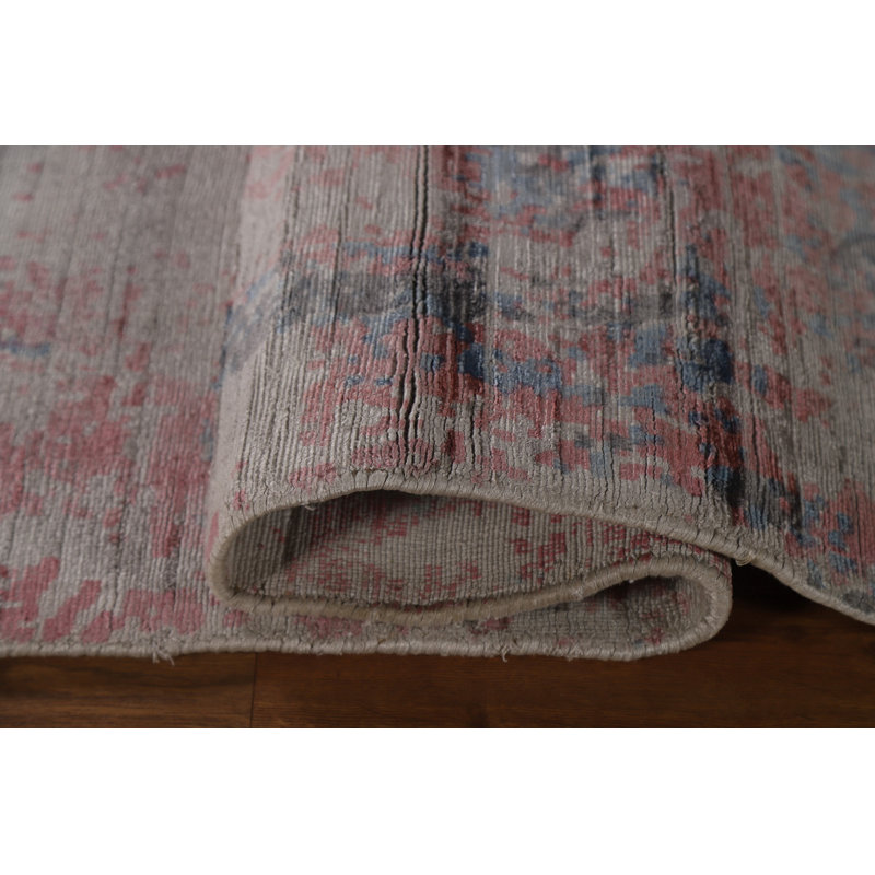 Tapis indien moderne et abstrait 6 x 10