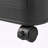 5-Tier Folding Storage Cabinet with Magnetic Doors & Wheels – Black (20" Wide)