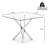 Glass Top Metal Base Dining Table-333366490