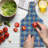 Ambesonne Aztec Tempered Glass Cutting Board Retro Native Triangular Art Azure Blue Multicolor