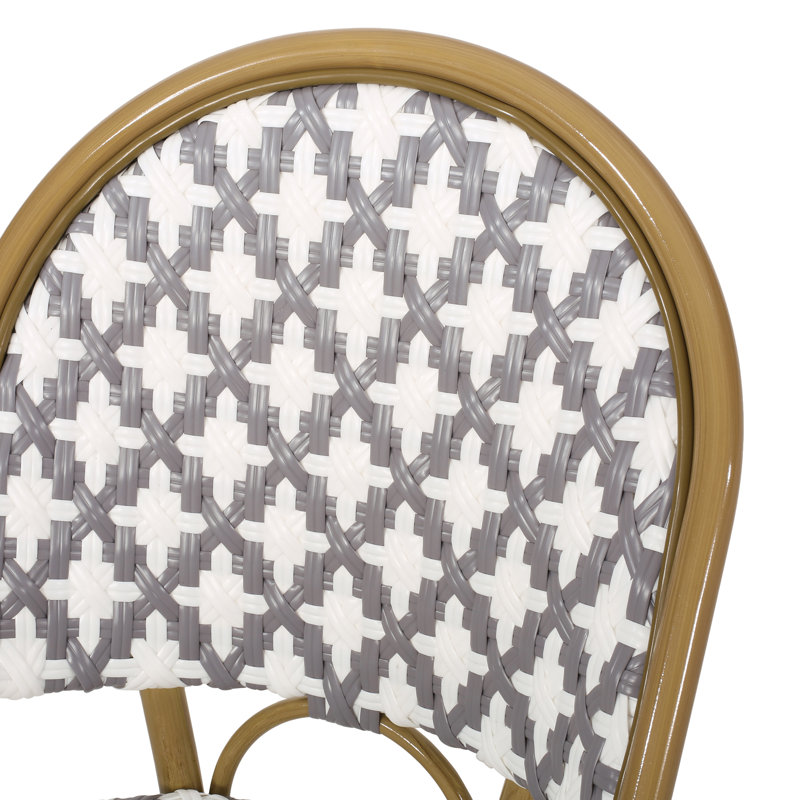 Fauteuils de patio, Gris et blanc