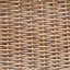 Banc d'extérieur en bois d'acacia 1 pièce, finition teck + osier brun-944549676