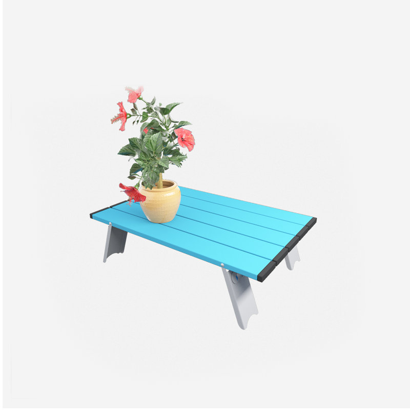 Table de pique-nique d'extérieur, table pliable ultralégère, Bleu