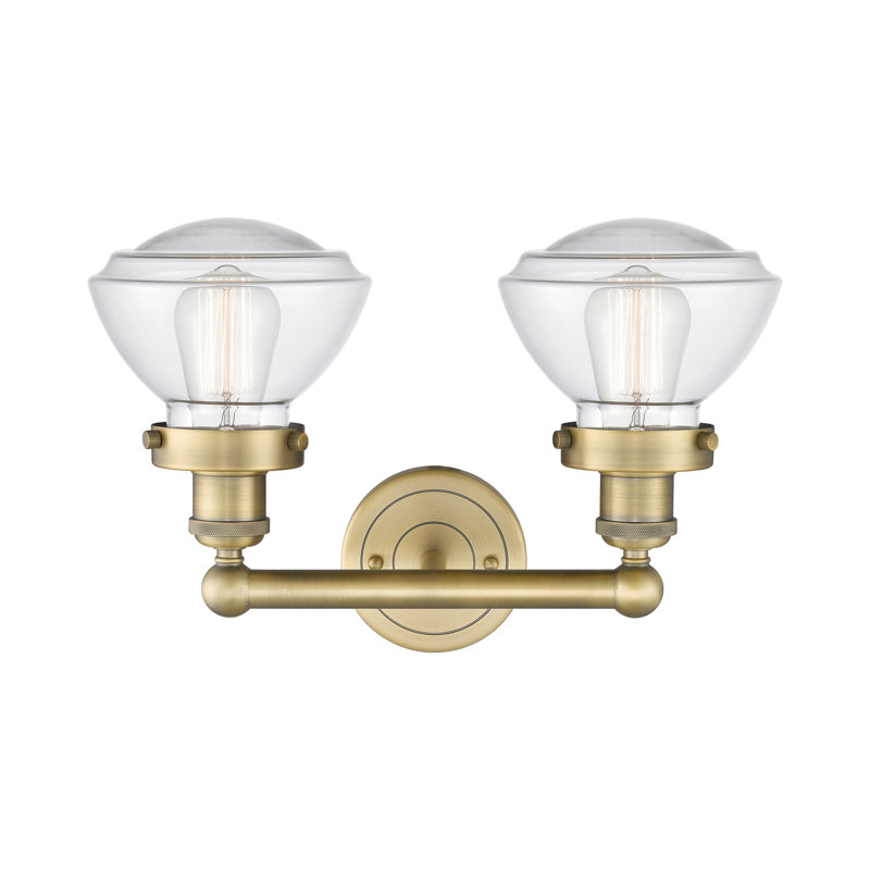 Almarosa 2 - Light Dimmable Vanity Light, Brushed Brass, Clear