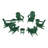 Altura Foldable Outdoor Adirondack Set-91481965