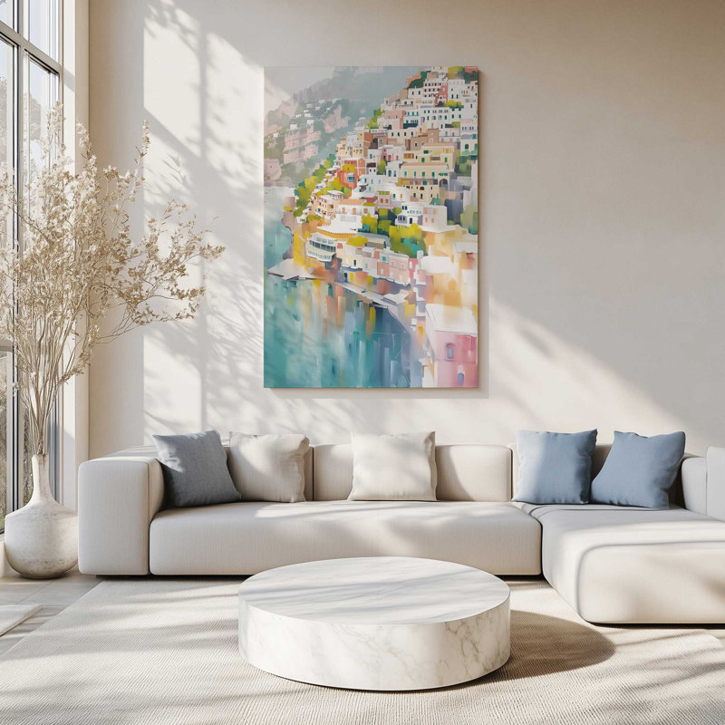 Port Cliffside Glow III, Toile tendue, H 12 po x l 8 po, Toile tendue