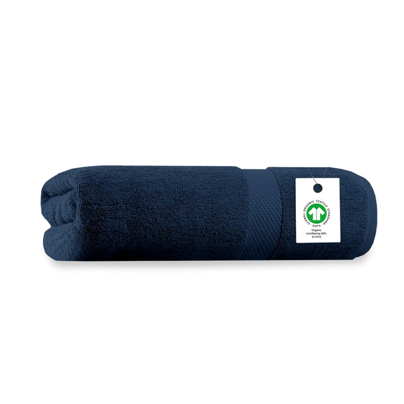 Serviette de bain en coton biologique certifiée GOTS & OEKO-TEX de Sengul - 650 g / m², à longues fibres, peluche, à séchage rapide et absorbante, 30 po x 58 po