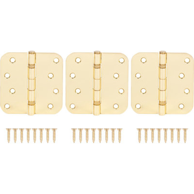 Charnières de porte à roulement à billes 4 po, angle de rayon de 5/8 po